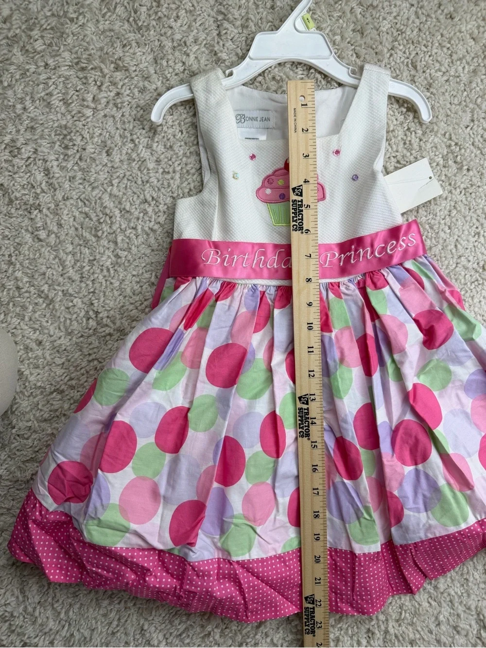 4T Birthday Princess Polka Dot Cupcake Dress NWT